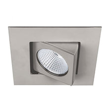 Load image into Gallery viewer, WAC Lighting R3BSA-F927-BN Oculux 3.5&quot; LED Square Adjustable Trim with Light Engine in Brushed Nickel Finish Flood Beam, 90+CRI and 2700K
