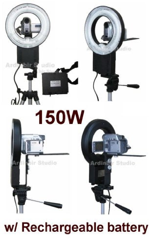 150W Continuous Video Ring Light for Panasonic AG-HMC40, HMC150, HMC70, DVX100BP, DVX100A, DVC20, DVC30, HVX200A, HSCIU, HDC-TM300, TM10K, TM20K, TM350, TM20