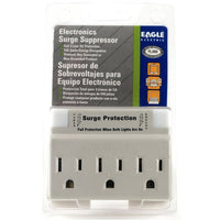 Prime PB002110 540-Joule 3 Outlet White Surge Tap Protector