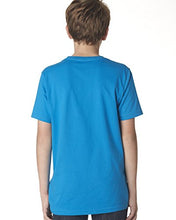 Load image into Gallery viewer, Next Level Big Boys&#39; Comfort Fashion Rib Jersey Crew T-Shirt, Turquoise, X-Small
