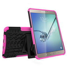 Load image into Gallery viewer, Galaxy Tab S2 8.0 Case, Protective Cover Double Layer Shockproof Armor Case Hybrid Duty Shell Anti-Slip with Kickstand for Samsung Galaxy Tab S2 SM-T710 T715 T713 T719 8-inch Tablet Rose
