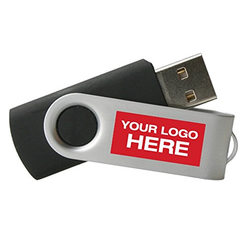 Customized 8 GB Swivel USB Flash Drives, 100 Pieces