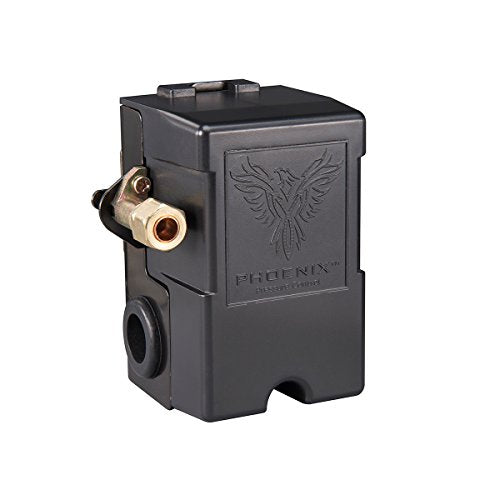 Phoenix 69MB7LY 95/125 PSI 1-Port Air Compressor Switch with Unloader Valve & Auto/Off (Furnas type)