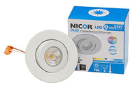 NICOR Lighting 2 inch LED Gimbal Downlight in White, 3000K (DLG2-10-120-3K-WH)