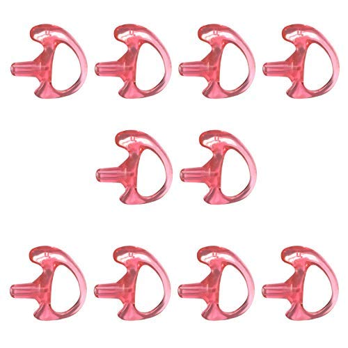 ProMaxPower Two-Way Portable Radio Earmold Insert Earplugs Earbuds for Acoustic Tube Earpiece Headset (10-Pack, Large Left)