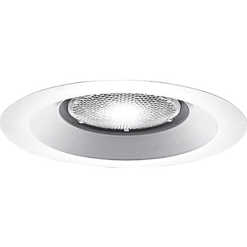 Progress Lighting P8072WL-28 Transitional Open Shower Trim Collection in White Finish, 7-3/4-Inch Diameter