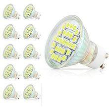 Load image into Gallery viewer, Mengjay 10 Pcs 3.5W AC110V Input GU10 Base LED Spot Light with 27pcs 5050 SMD Cold White Color LED Bulb
