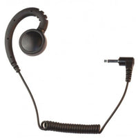 3.5mm Listen Only Earpiece Headset Earhook Swivel for Motorola Speaker Lapel Mic