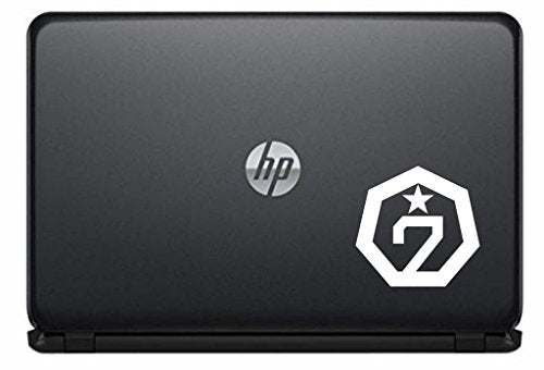 GOT7 Logo Vinyl Decal Sticker for Computer MacBook Laptop Ipad Electronics Home Window Custom Walls Cars Trucks Motorcycle Automobile and More (White)