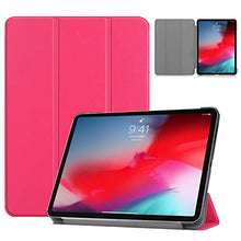 Load image into Gallery viewer, Premium Trifold Case for iPad Pro 11&quot;, Cookk [Rubber Cover] Slim Fit PU Leather Smart Case with Auto Sleep/Wake [Apple Pencil Holder] Compatible with iPad Pro 11&quot; 2018, Rose
