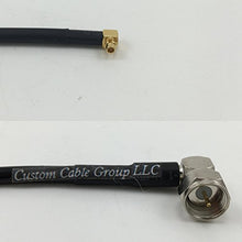Load image into Gallery viewer, 12 inch RG188 MMCX MALE ANGLE to F MALE ANGLE Pigtail Jumper RF coaxial cable 50ohm Quick USA Shipping
