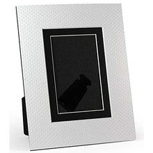 Load image into Gallery viewer, White/Black Golf Ball DIMPLE Bevel-Cut Easel 5x7 Frame Paper Stock Sold in 6s - 5x7
