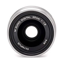 Load image into Gallery viewer, Olympus M.Zuiko Digital 25mm F1.8 Lens, for Micro Four Thirds Cameras (Silver)
