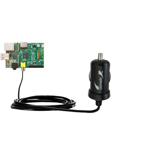 Gomadic Mini 10W Car/Auto DC Charger Designed for The Raspberry Pi Board with Power Sleep and TipExchange Technology