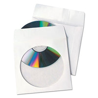 Quality Park 77203 CD/DVD Sleeves,Moisture/Tear Resistant,4-7/8-Inch x5-Inch,100/PK,WE