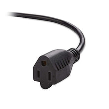 Load image into Gallery viewer, 1ft (0.3M) 18AWG (Power Extension Cord) Power Extension Cable 1 Feet (0.3 Meters) 3 Conductor (NEMA 5-15P to NEMA 5-15R) 10 Amp Power Cable ED705190 (2 Pack)

