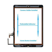 Load image into Gallery viewer, Zentop for Black iPad 5 2017 9.7 inch ?A1822, A1823? Touch Screen Digitizer Assembly Replacement with Home Button, Camera Bracket, Pre-Installed Adhesive, Tool Repair Kit
