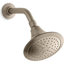Load image into Gallery viewer, KOHLER 10282-AK-BV Forte 2.5 GPM Single-Function Wall-Mount Showerhead with Katalyst Spray, Vibrant Brushed Bronze

