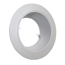 Load image into Gallery viewer, Capri Lighting RM40WOV 6&quot; White Baffle Trim With Oversized Oval Ring Recessed Lighting
