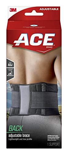 ACE - 207744 Ace Back Brace, One Size Adjustable Black|blacks