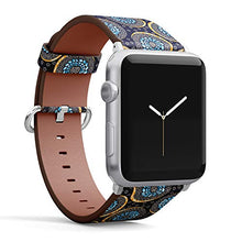 Load image into Gallery viewer, S-Type iWatch Leather Strap Printing Wristbands for Apple Watch 4/3/2/1 Sport Series (42mm) - Textile Fashion African Print Fabric Super Wax

