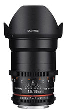 Load image into Gallery viewer, Samyang 35 mm T1.5 VDSLR II Manual Focus Video Lens for Canon DSLR Camera

