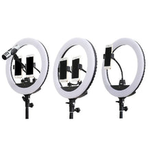 Load image into Gallery viewer, ZOMEI Right Light Kit,Ring Light with Stand,18&quot; LED Dimmable Ring Light for Beauty Facial Make Up Live Stream Camera Smartphone YouTube
