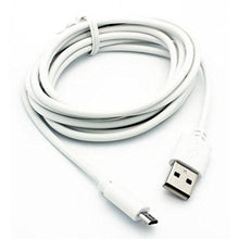 Load image into Gallery viewer, White 6ft Long USB Cable Rapid Charger Sync Power Wire Data Transfer Cord Micro-USB for AT&amp;T Kyocera DuraForce XD - AT&amp;T Kyocera DuraXE - AT&amp;T Kyocera Hydro Shore - AT&amp;T Kyocera Hydro Wave
