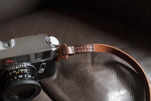 Load image into Gallery viewer, Handmade Genuine Real Leather Camera Strap Neck Strap for Film Camera Evil Camera Brown 01-103

