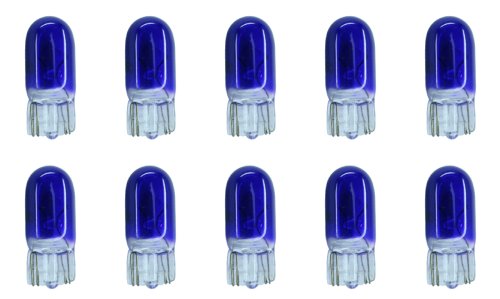 CEC Industries #555B (Blue) Bulbs, 6.3 V, 1.575 W, W2.1x9.5d Base, T-3.25 shape (Box of 10)