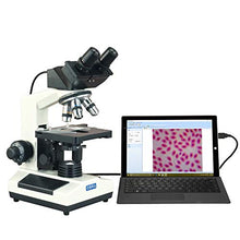 Load image into Gallery viewer, OMAX 40X-2000X Digital Binocular Phase Contrast Compound Microscope with Built-in 3.0MP USB and Interchangeable Phase Contrast Kit (MD827S30-PHD)
