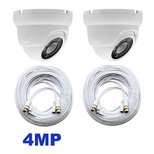 Load image into Gallery viewer, Set of Two Samsung Compatible 4MP Dome Security Camera f/SDH-C85100BF, SDH-B84040BF, w/Cable

