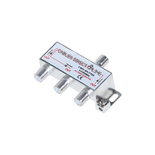 Load image into Gallery viewer, 3 Way Bi-Directional 5-2300 MHz Coaxial Antenna Splitter for RG6 RG59 Coax Cable Satellite HDTV (3 Ports)
