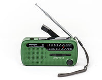 Kaito V1 Voyager Solar/Dynamo AM/FM/SW Emergency Radio with Cell Phone Charger and 3-LED Flashlight, Green