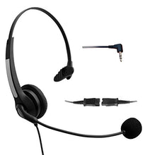 Load image into Gallery viewer, 4Call K700NQJ25 2.5 Corded Headset with Noise Canceling Mic for Polycom Cisco Linksys SPA Grandstream Panasonic Gigaset &amp; Zultys Office IP Telephone &amp; Cordless Dect Phones with 2.5mm Headphone Jack
