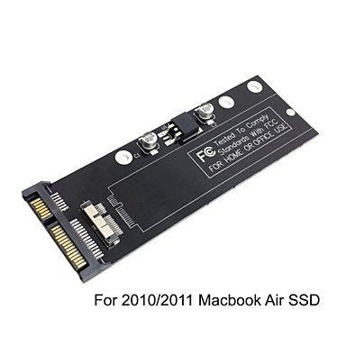 FASEN PCBA 12+6pin SSD HDD to SATA 22Pin Hard Disk Cartridge Drive for Apple 2010 2011 Macbook Air A1369 A1370 SSD