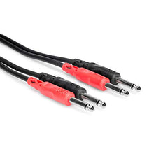 Load image into Gallery viewer, Hosa CPP-201 Dual 1/4&quot; TS to Dual 1/4&quot; TS Stereo Interconnect Cable, 1 Meter
