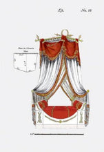 Load image into Gallery viewer, French Empire Bed No. 13 12x18 Giclee on canvas

