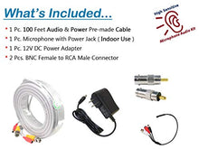 Load image into Gallery viewer, Evertech High Sensitive Microphone Audio Pickup Device Sound Voice Pickup Kit with 100 Feet Cable and Power Supply
