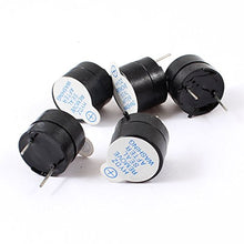 Load image into Gallery viewer, uxcell 5 Pcs DC 5V Electronic Continuous Sound Buzzer 12x9.5mm
