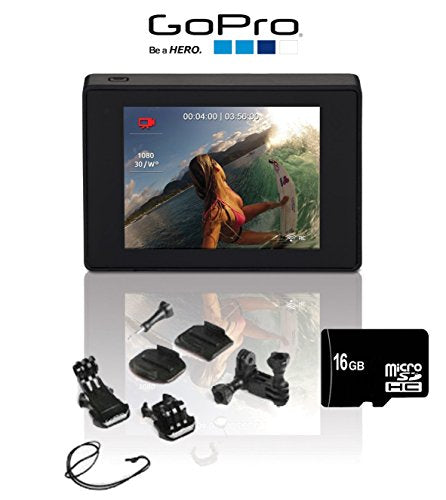 GoPro LCD Touch BacPac w/ GoPro Grab Bag of Mounts, 16GB Memory Card