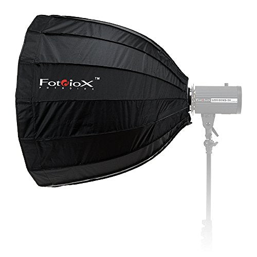 Fotodiox EZ-Pro Deep Parabolic Softbox 28in (70cm) - Quick Collapsible Softbox with Photogenic Speedring for Photogenic and Compatible