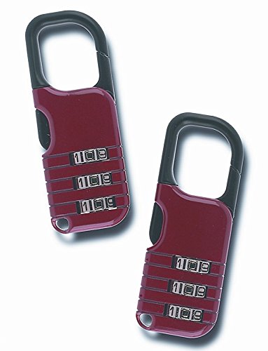 The Club UTL851D Backpack Lock, Red, Pack of 2