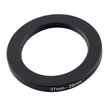 Load image into Gallery viewer, uxcell 37mm-28mm 37mm to 28mm Black Ring Adapter for Camera
