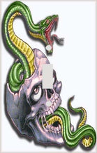 Load image into Gallery viewer, Snake and Skull Switchplate - Switch Plate Cover
