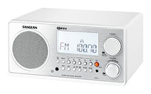 Load image into Gallery viewer, Sangean All in One AM/FM Alarm Clock Radio with Large Easy to Read Backlit LCD Display (White)
