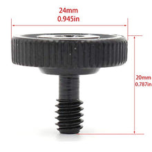 Load image into Gallery viewer, TEZONG Camera Quick Release 1/4&quot; Thumb Screw Tripod L Type Bracket Screw Mount Adapter with Bottom 1/4&quot;-20 Female Thread for Camera Flash Bracket 2 Packs
