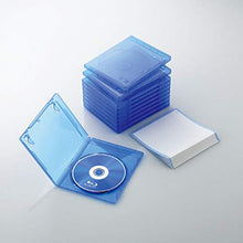 Load image into Gallery viewer, ELECOM CD/DVD/Blu-ray Case 10pcs [Clear Blue] CCD-BLU110CBU (Japan Import)
