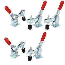 Load image into Gallery viewer, uxcell 100Kg Holding Capacity 65 Degree Handle Open Vertical Toggle Clamps GH-102B 5pcs
