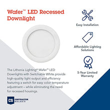 Load image into Gallery viewer, Lithonia Lighting WF6 30K40K50K 90CRI ORB M6 LED Color Temperature Selectable Ultra Thin Recessed Downlight, 3000K | 4000K | 5000K, Oil-Rubbed Bronze

